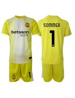 Otroške Nogometnih dresov Inter Milan Yann Sommer #1 Vratar Gostujoči 2025-26 Kratki rokavi (+ hlače)